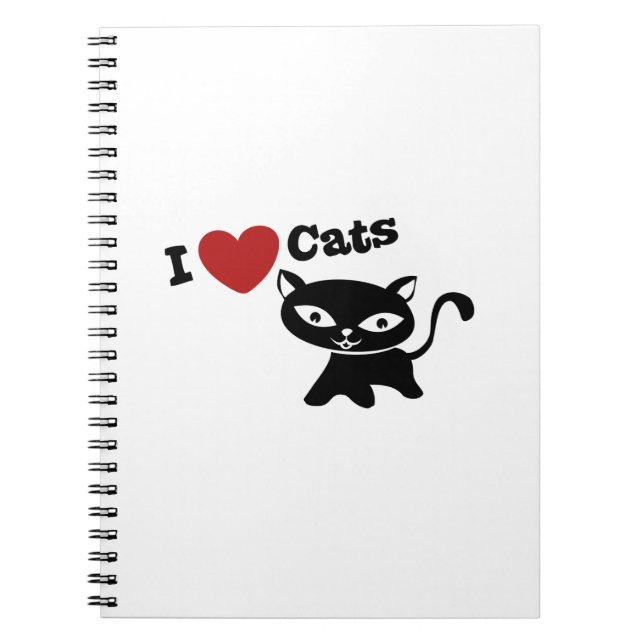 I love cats notebook (Front)