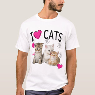 I Love Cats Shirt Cat lover Tee I love Kittens