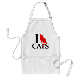 I Love Cats Standard Apron