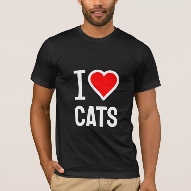 I love cats T-Shirt (Front)