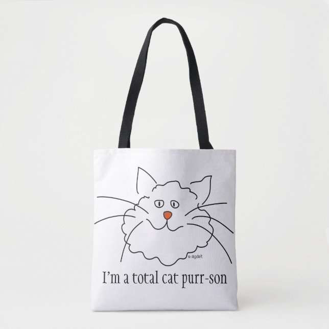I Love Cats Tote Bag (Front)