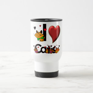 I Love Cats Travel Mug