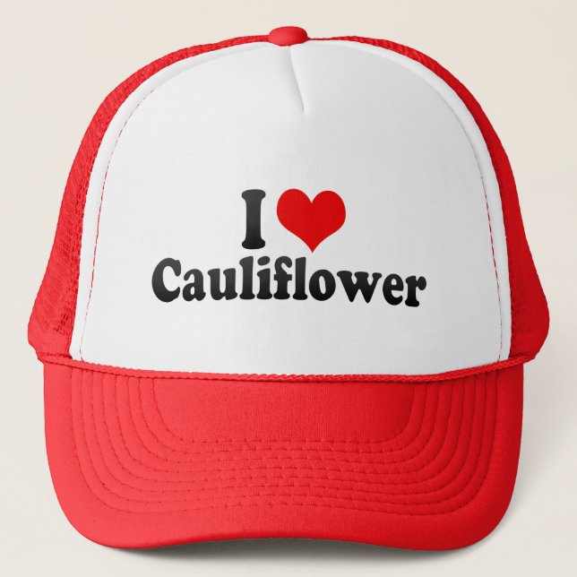 I Love Cauliflower Trucker Hat (Front)