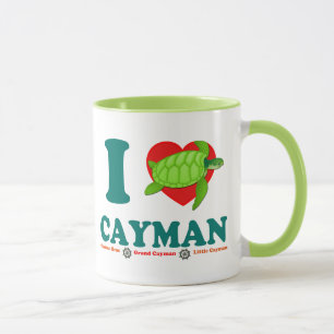 I Love Cayman Caribbean Style Souvenir Mug