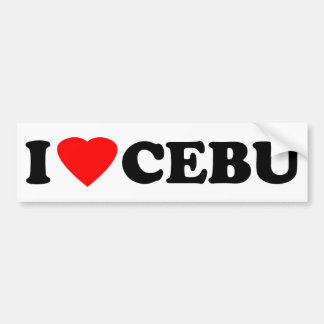 I Love Cebu Bumper Sticker