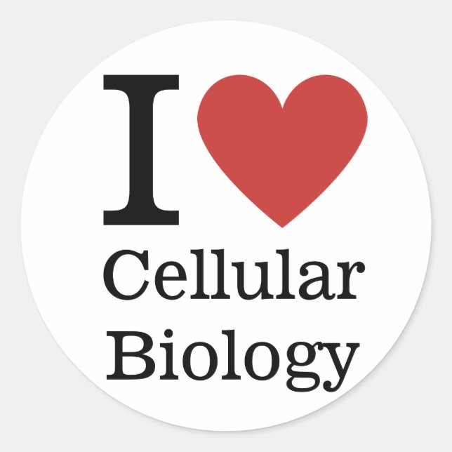 I ❤️ Love Cellular Biology STICKER (Front)