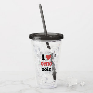I love Cenozoic funny quote for scientists Acrylic Tumbler