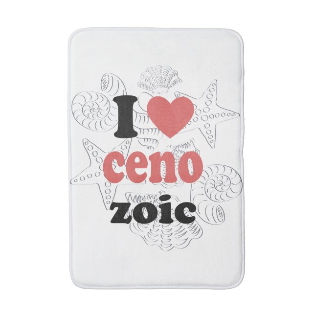 I love Cenozoic funny quote for scientists Bath Mat (Front Vertical)
