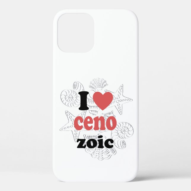 I love Cenozoic funny quote for scientists Case-Mate iPhone Case (Back)