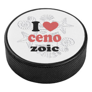 I love Cenozoic funny quote for scientists Hockey Puck
