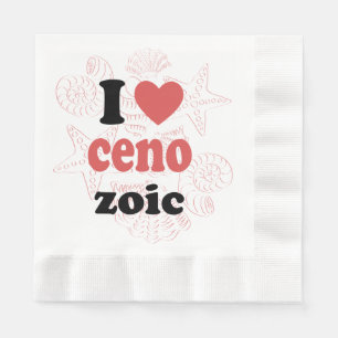 I love Cenozoic funny quote for scientists Napkin