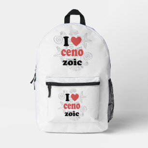 I love Cenozoic funny quote for scientists Printed Backpack