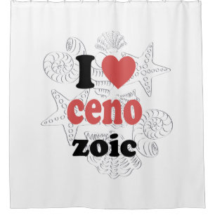 I love Cenozoic funny quote for scientists Shower Curtain