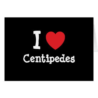I love Centipedes heart custom personalised