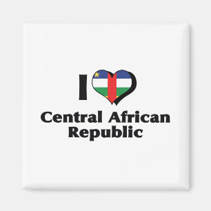 I Love Central African Republic Flag Magnet