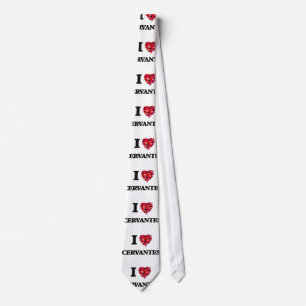 I Love Cervantes Tie