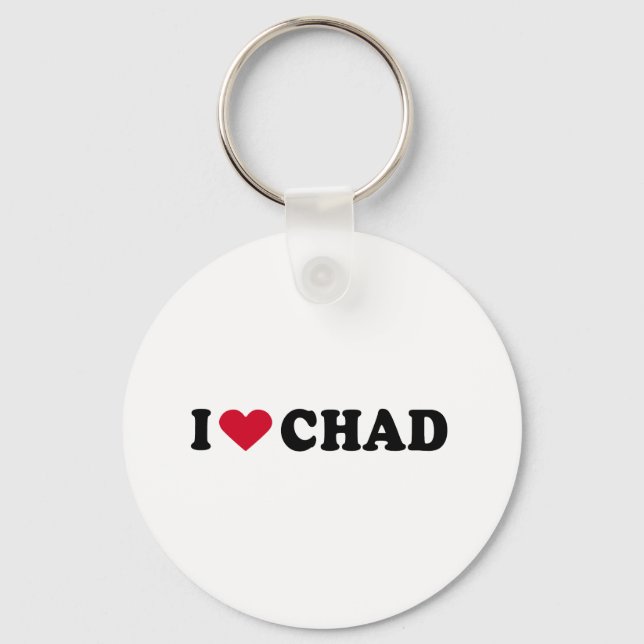 I LOVE CHAD KEY RING (Front)