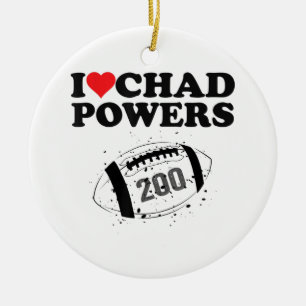 I love Chad Powers 200 American Football Undercove Ceramic Tree Decoration