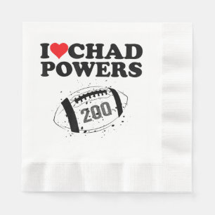 I love Chad Powers 200 American Football Undercove Napkin