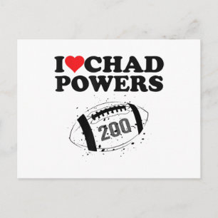 I love Chad Powers 200 American Football Undercove Postcard