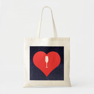 I Love Champagne Glasses Cool Icon Tote Bag