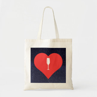 I Love Champagne Glasses Cool Icon Tote Bag