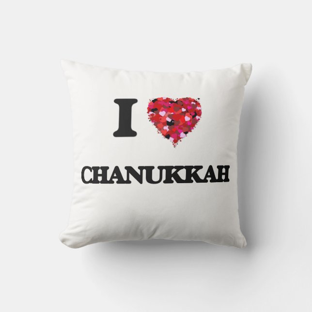 I love Chanukkah Cushion (Front)