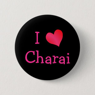 I Love Charai 6 Cm Round Badge