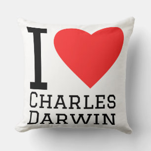 I love Charles darwin Cushion