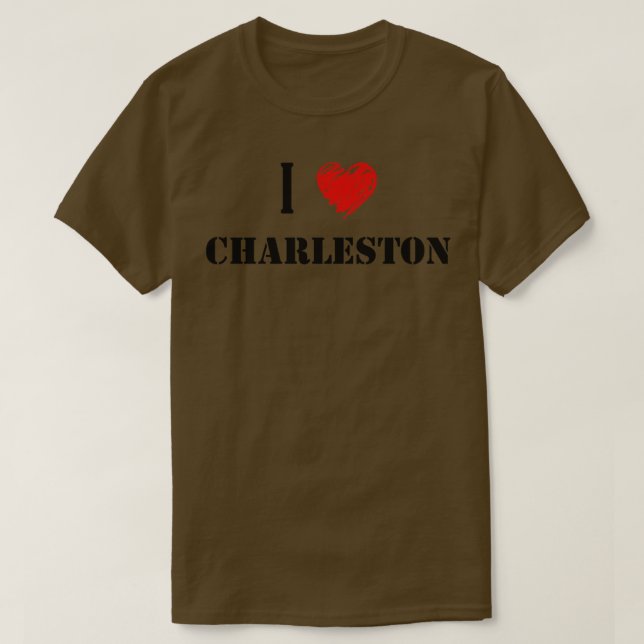 I Love Charleston T-Shirt (Design Front)