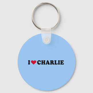I LOVE CHARLIE KEY RING