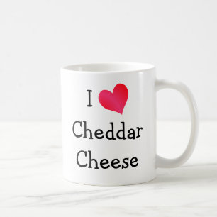 I Love Cheddar Cheese Coffee Mug