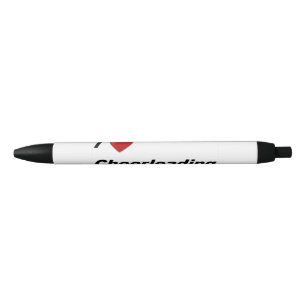 I Love Cheerleading Black Ink Pen