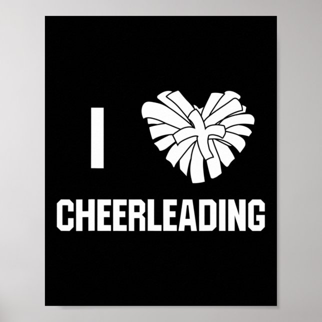 I Love Cheerleading Cheer Coach  Poster (Front)