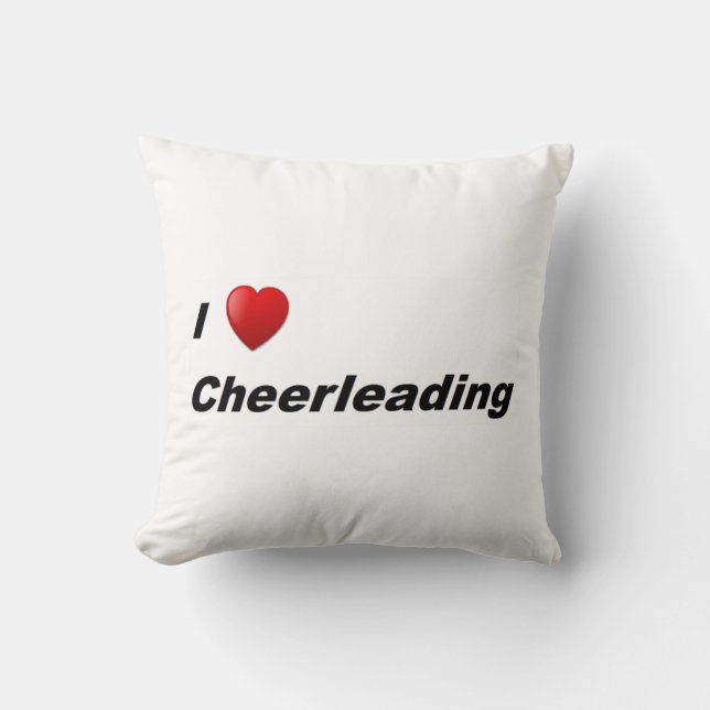 I Love Cheerleading Cushion (Front)