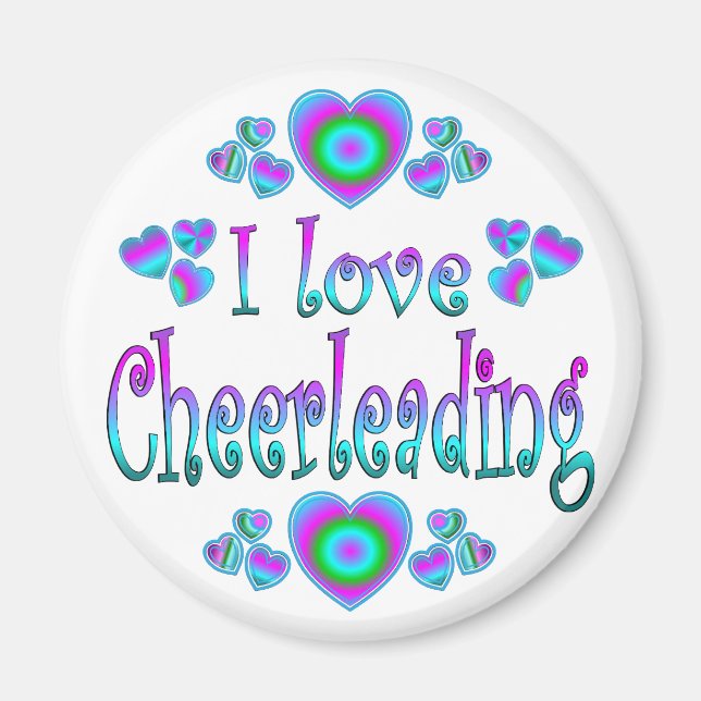 I Love Cheerleading Magnet (Front)