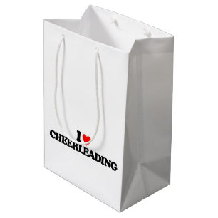 I LOVE CHEERLEADING MEDIUM GIFT BAG