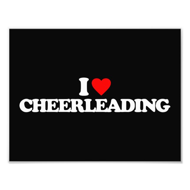 I LOVE CHEERLEADING PHOTO PRINT (Front)