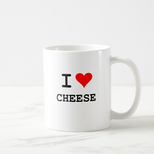 I love cheese (black lettering) coffee mug (Right)
