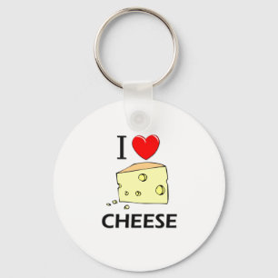 I Love Cheese Key Ring