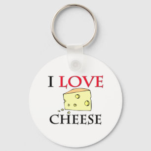 I Love Cheese Key Ring
