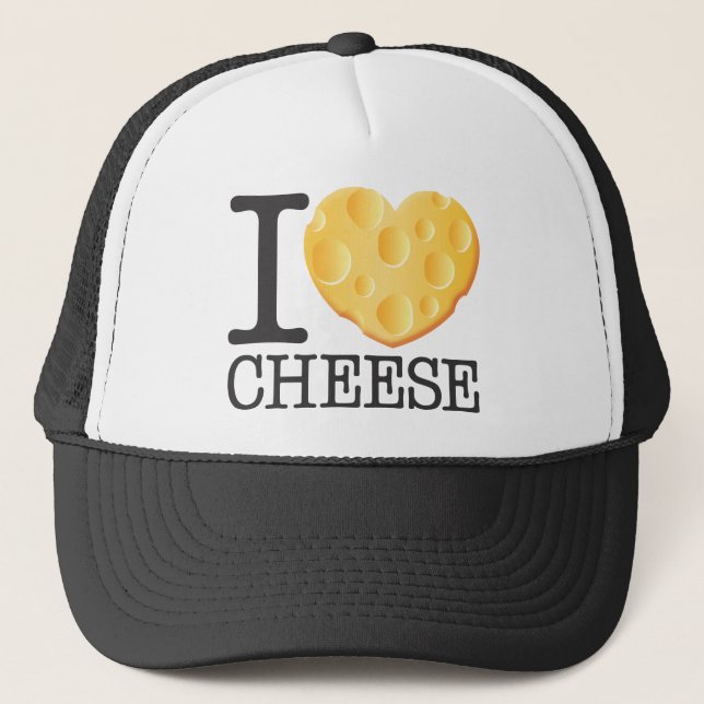 I Love Cheese Trucker Hat (Front)