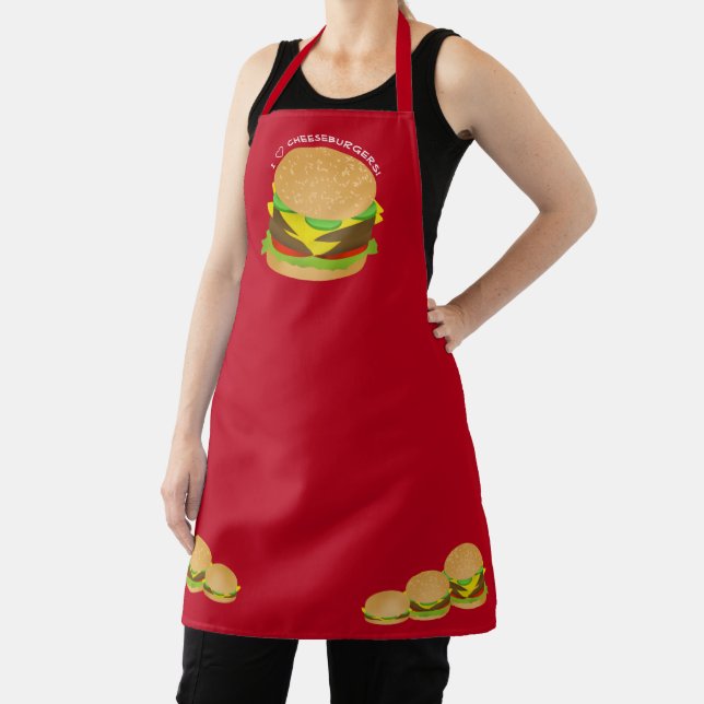 I Love Cheeseburgers Apron (Insitu)