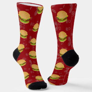 I Love Cheeseburgers Socks