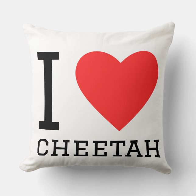 I love cheetah  cushion (Front)