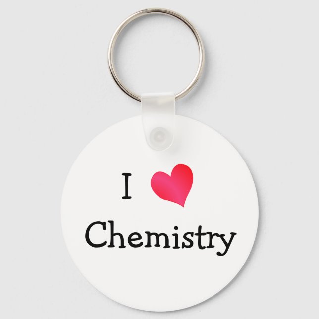 I Love Chemistry Key Ring (Front)