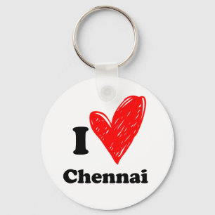 I Love Chennai Key Ring