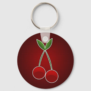 I Love Cherries Key Ring