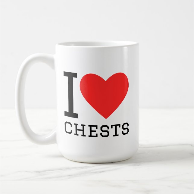 I love chest coffee mug (Left)