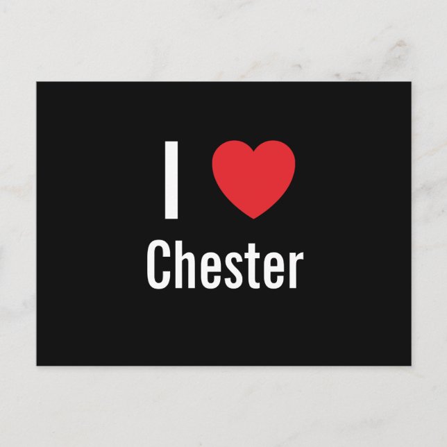 I love Chester Postcard (Front)